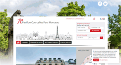 Desktop Screenshot of pavillon-courcelles-parc-monceau.com